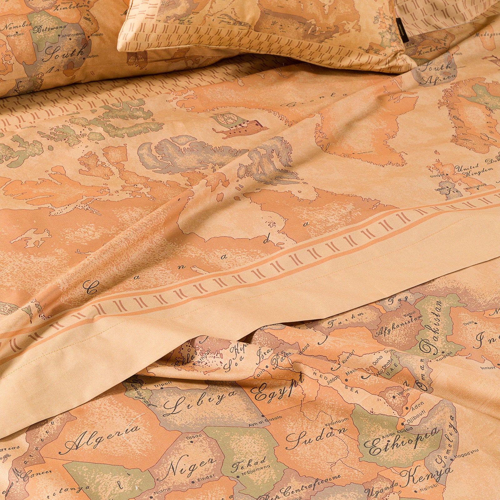Lenzuolo-copriletto-Matrimoniale-Unica-Geo Classic-Geo-Alviero-Martini-Percalle-di-Cotone-Senza-imbottitura