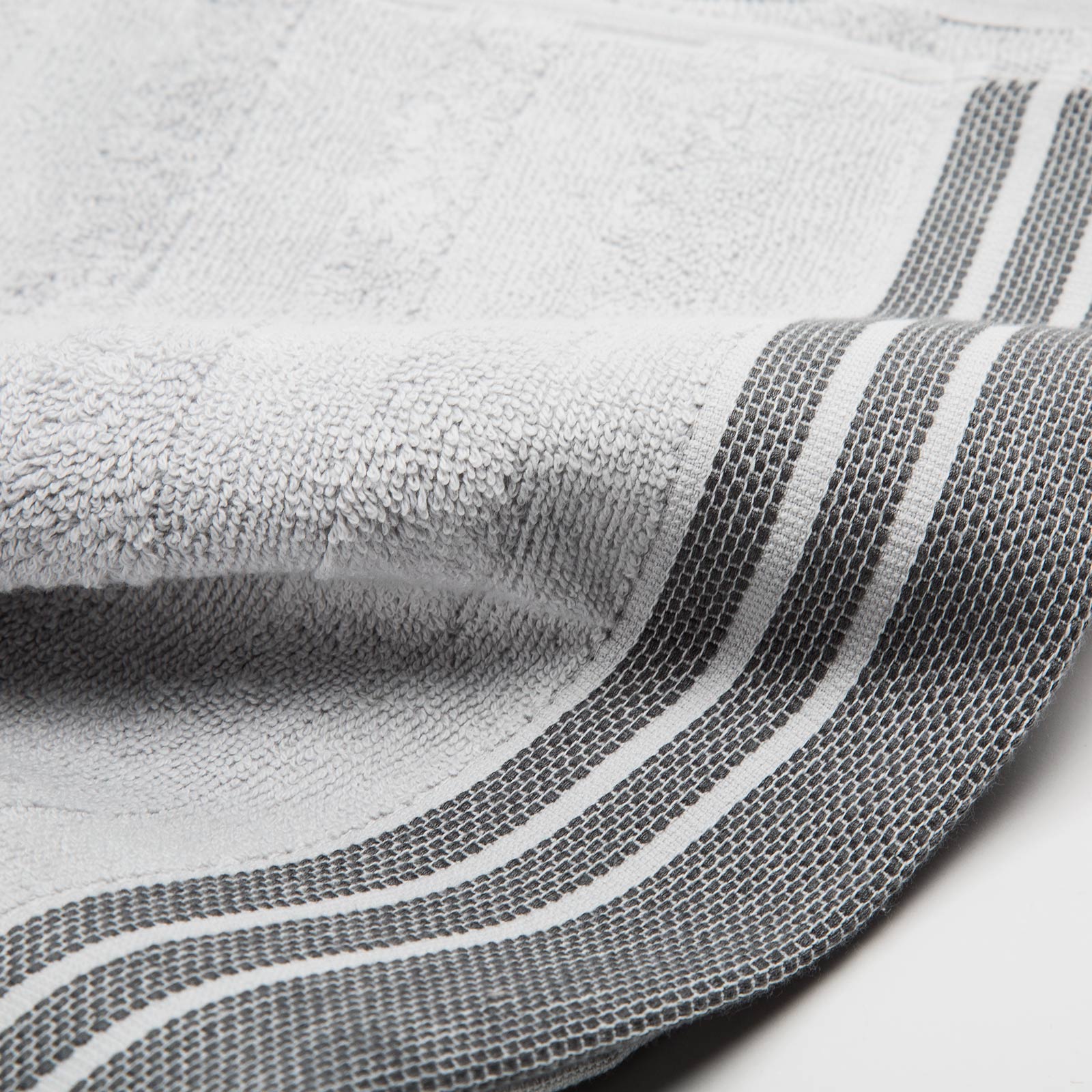 Asciugamano-con-ospite-Standard-Grigio-Cotton-Tinta Unita-Caleffi-Cotone-Senza-imbottitura
