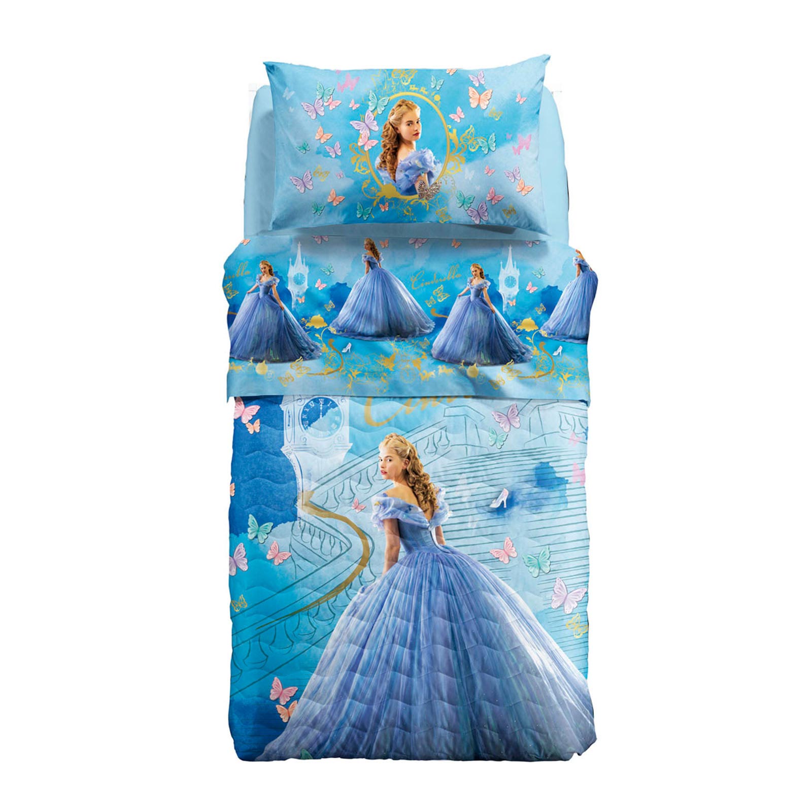 Accappatoio Cappuccio Principesse Aurora Cenerentola Rosa 6//8 Disney Caleffi