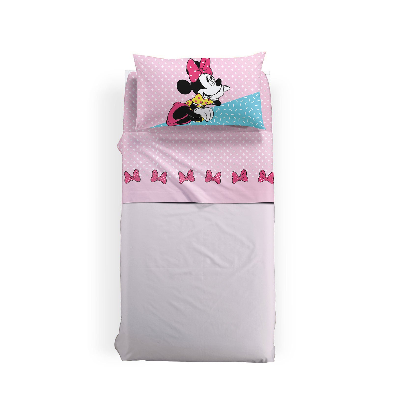 Disney Caleffi Minnie Gaia Completo Lenzuola Unica 81782 Cotone Singolo Disney Caleffi Minnie Gaia Completo Lenzuola Unica 81782 Cotone Singolo