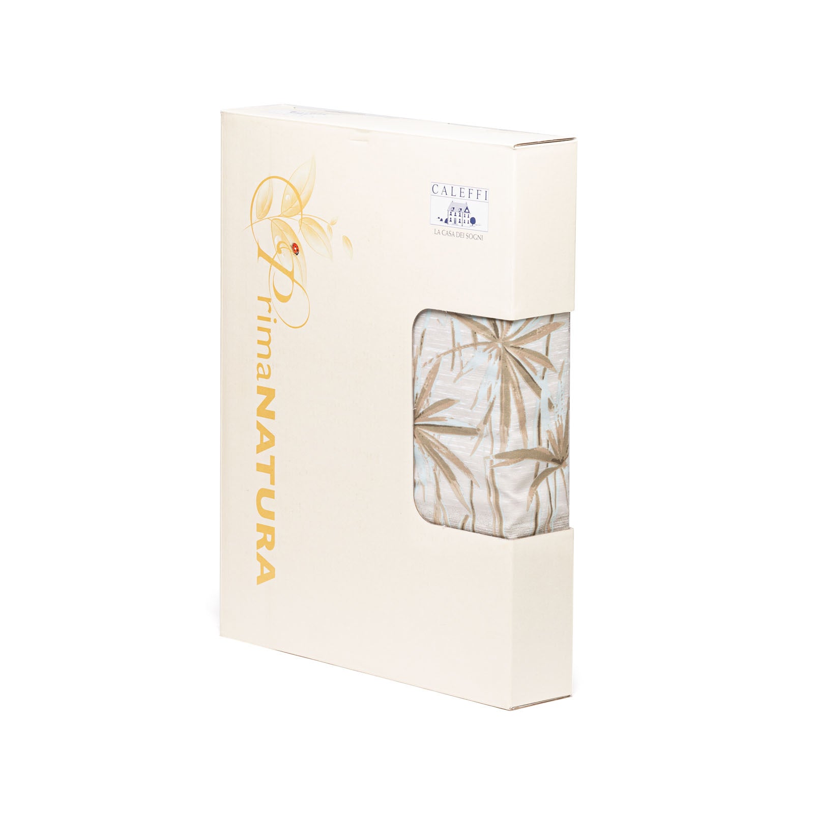 Completo-lenzuola-Matrimoniale-Naturale-Papiro-Floreale-Caleffi-Cotone-Senza-imbottitura