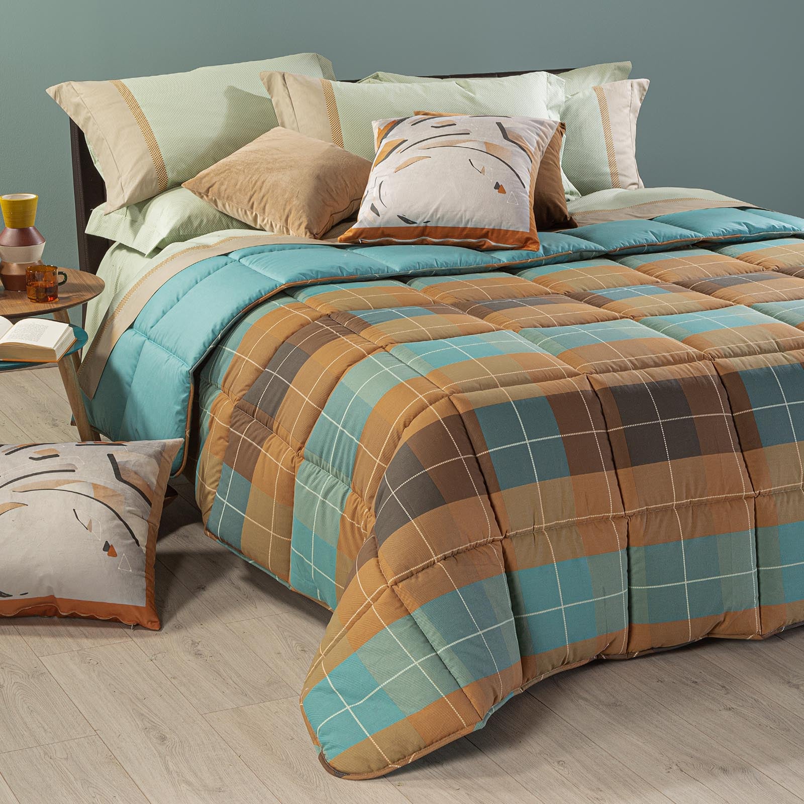 Trapunta-Singolo-Ambra-Berry-Geo Design-Caleffi-Cotone-Microfibra