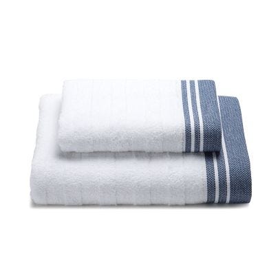 Asciugamano-con-ospite-Standard-Bianco-Cotton-Tinta Unita-Caleffi-Cotone-Senza-imbottitura