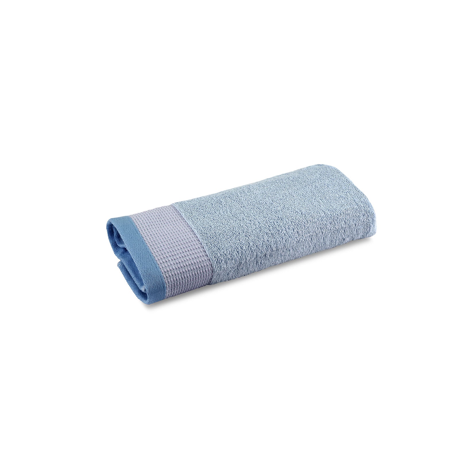 Ospite-Cm-40x60-Azzurro-Trendy-Tinta Unita-Caleffi-Cotone-Senza-imbottitura