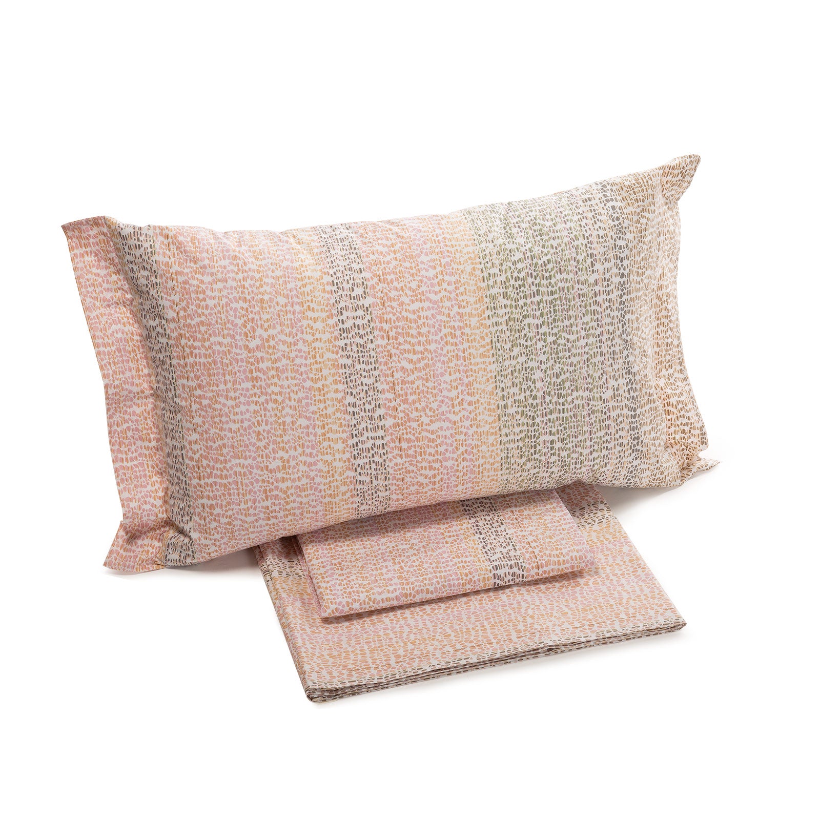 Completo-lenzuola-Matrimoniale-Oro-Animalier-Non Assegnato-Caleffi-Cotone-Senza-imbottitura