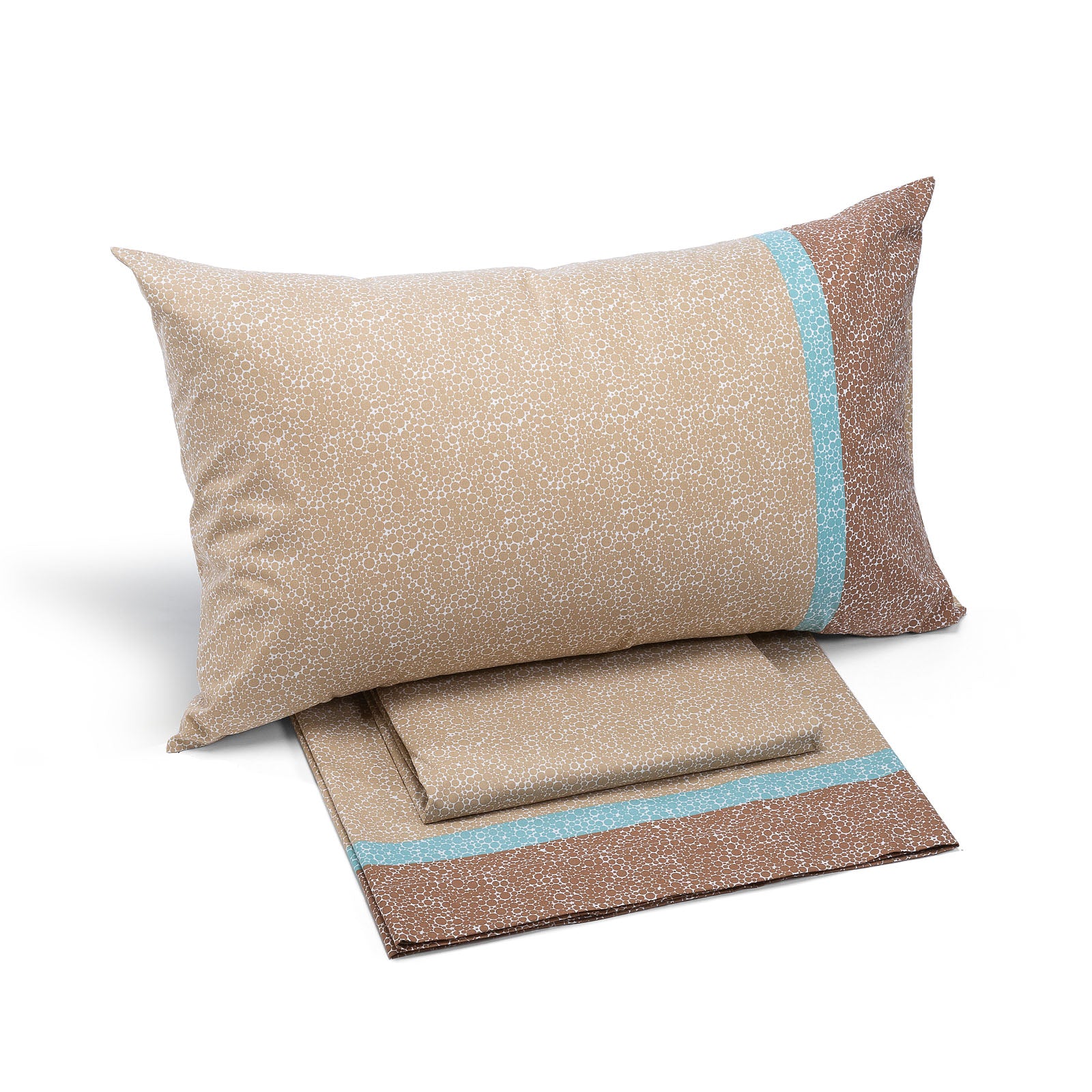 Completo-lenzuola-Singolo-Corda-Cool-Geometrico-Caleffi-Cotone-Senza-imbottitura