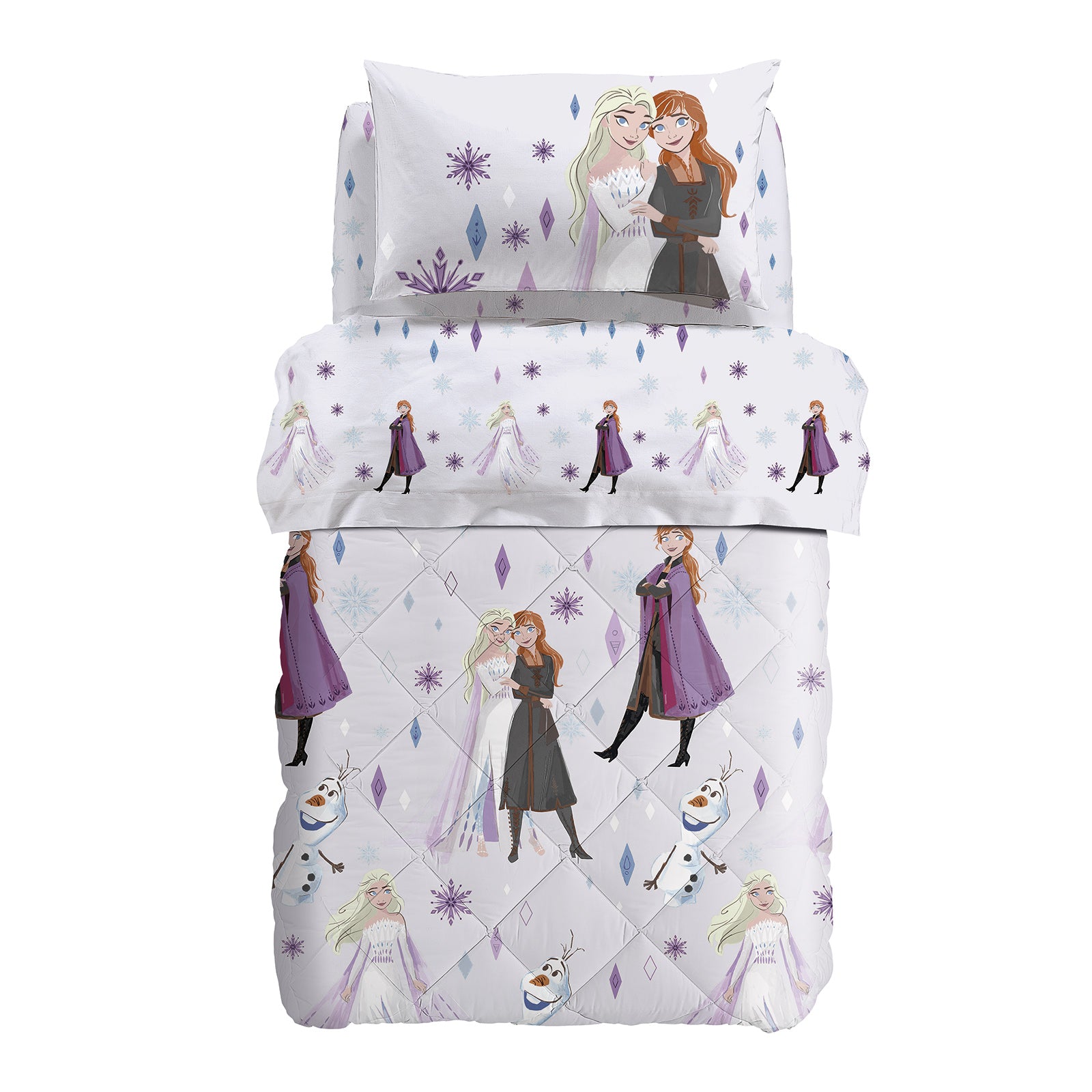 Trapunta-1-piazza-e-mezzo-Unica-Frozen-Ragazza-Cartoons-Cotone-Microfibra